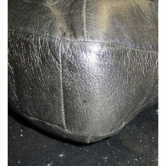 COACH 2011 Kristin Metallic Pewter Leather Front Flap Satchel Hobo Handbag 16814 - Picture 13 of 14